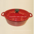 Casserole ovale en fonte émaillée Fabricant à partir de Chine Taille 30X25cm